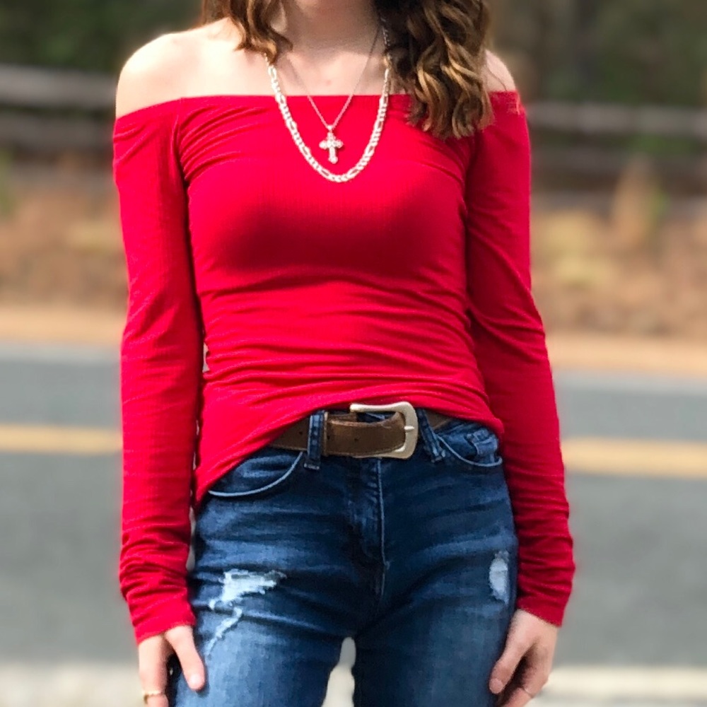 Hollister Off The Shoulder Top